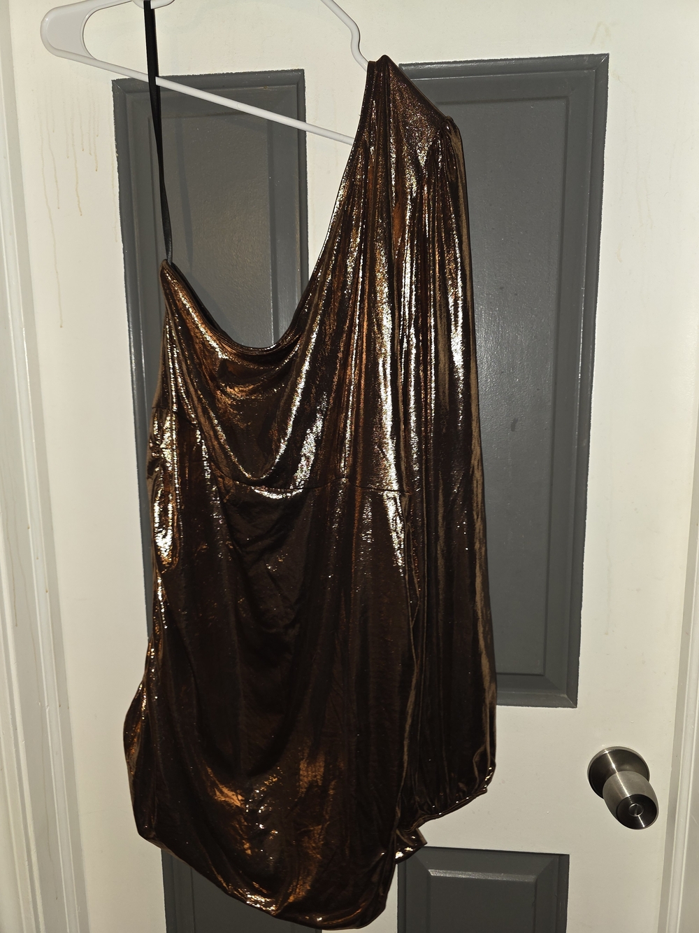 Torrid Bronze One-Shoulder Tunic - Picture 2 of 5